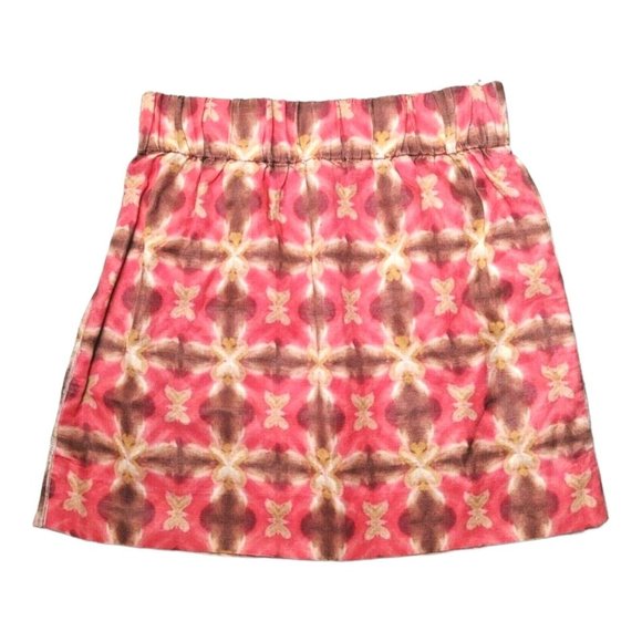 J. Crew Dresses & Skirts - J. Crew Skirt Women's Size 2 Silk Linen Blend Elastic Stretch Waist